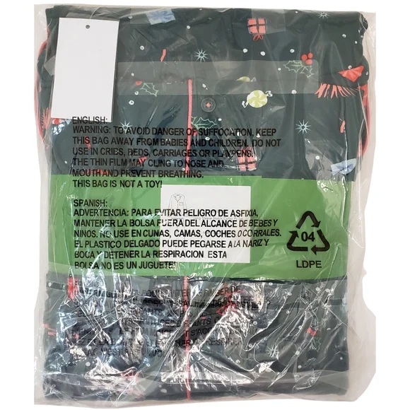 KATE SPADE New York Pajama Set Women XL Long Sleeve Notch Collar Holiday NWT - Picture 2 of 2